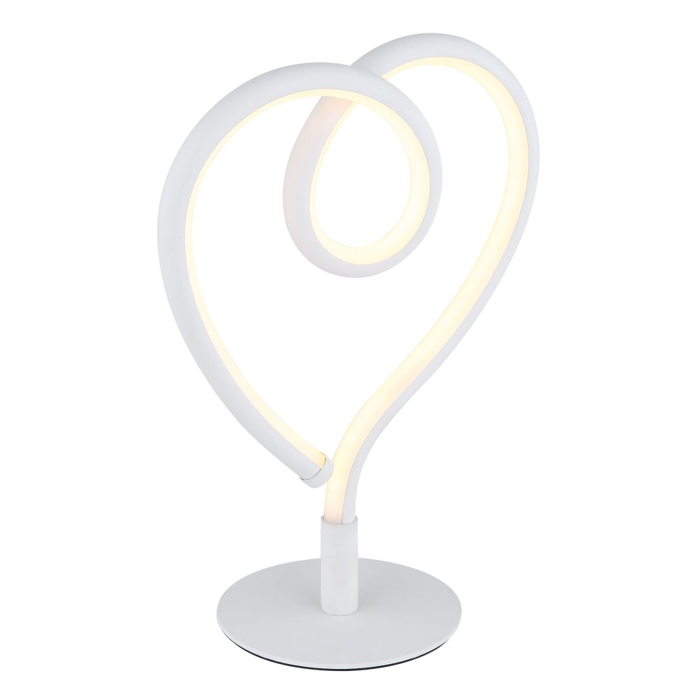 Illuminazione Globo Lighting Amore Lampada da tavolo LED Bianco, 1-Luce main product photo