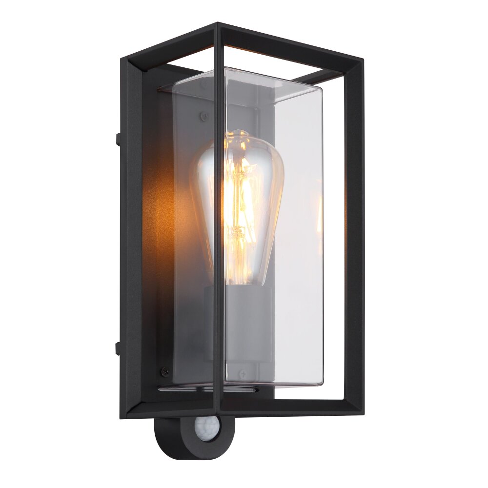 Illuminazione Globo Lighting Logana Illuminazione esterna Nero, 1-Luce, Sensori di movimento main product photo