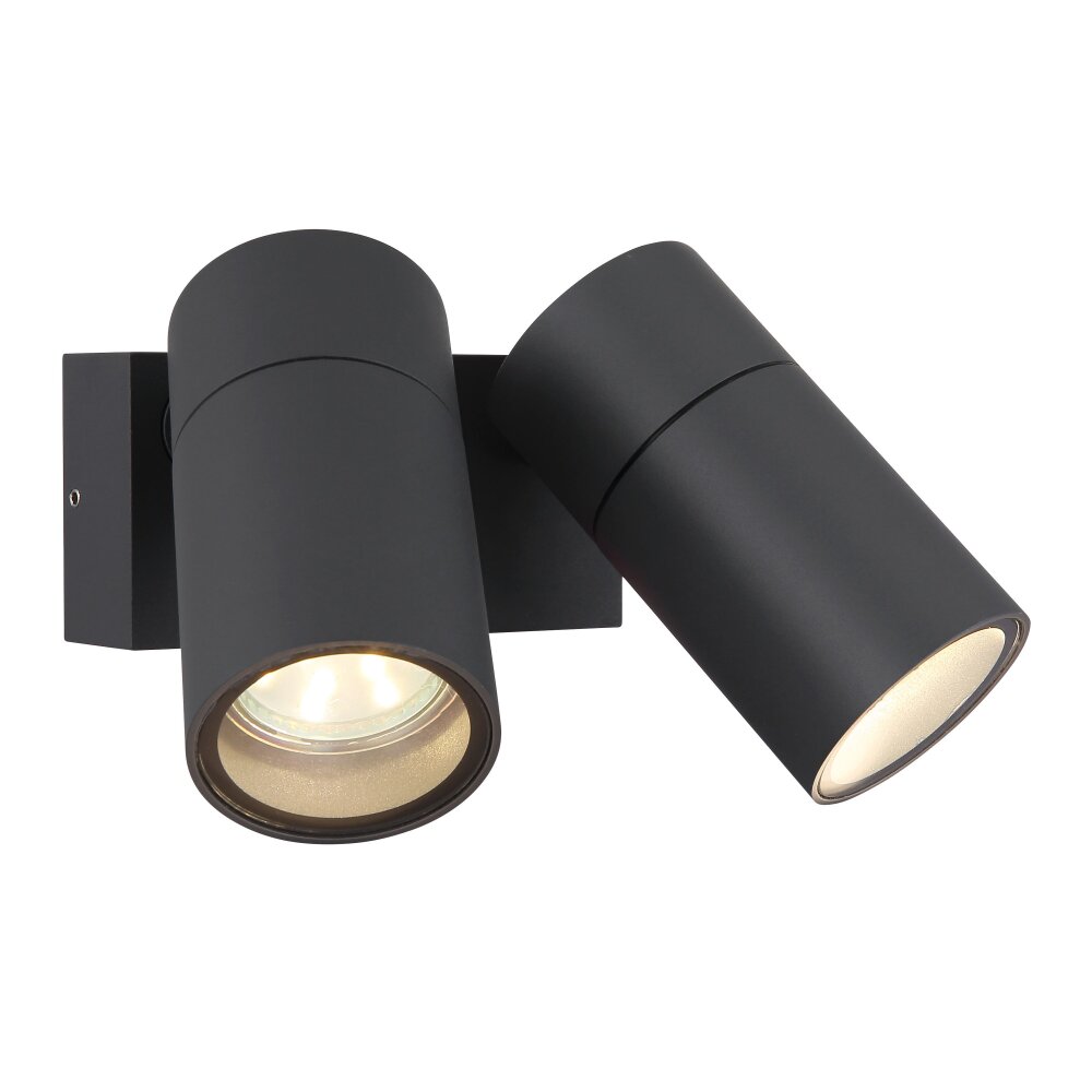 Illuminazione Globo Lighting Piper Illuminazione esterna Antracite, Nero, 2-Luci main product photo