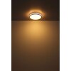 Illuminazione Globo Lighting Betha Plafoniera LED Marrone, Bianco, 1-Luce, Telecomando, Cambia colore