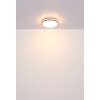 Illuminazione Globo Lighting Betha Plafoniera LED Marrone, Bianco, 1-Luce, Telecomando, Cambia colore
