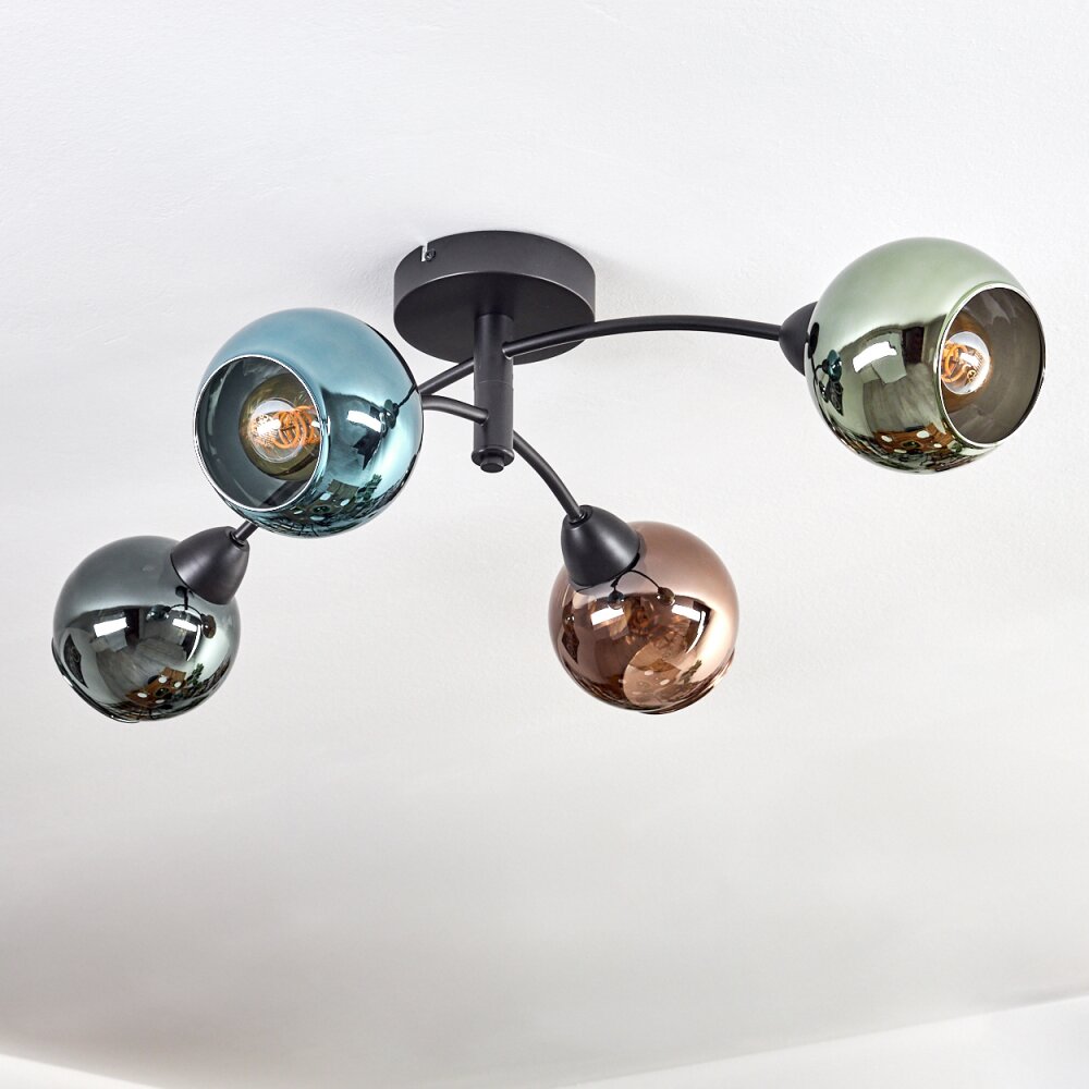 Illuminazione Globo Lighting Zarlona Plafoniera Nero, 4-Luci main product photo