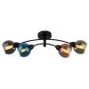 Illuminazione Globo Lighting Zarlona Plafoniera Nero, 4-Luci