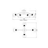 Illuminazione Globo Lighting Zarlona Plafoniera Nero, 4-Luci