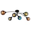 Illuminazione Globo Lighting Zarlona Plafoniera Nero, 6-Luci