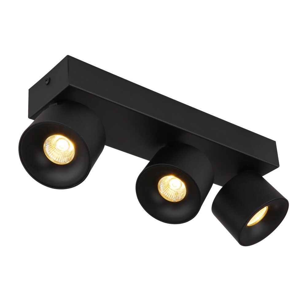 Illuminazione Globo Lighting Rae Plafoniera LED Nero, 3-Luci main product photo