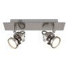 Illuminazione Globo Lighting Verpax Plafoniera, Faretto da soffitto, Applique, Faretto da parete Nichel opaco, 2-Luci