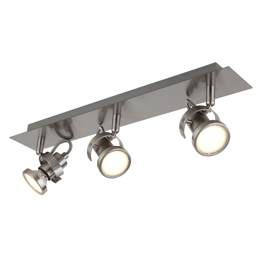 Illuminazione Globo Lighting Verpax Plafoniera, Faretto da soffitto, Applique, Faretto da parete Nichel opaco, 3-Luci main product photo