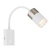 Illuminazione Globo Lighting Brisbon Applique Bianco, 1-Luce