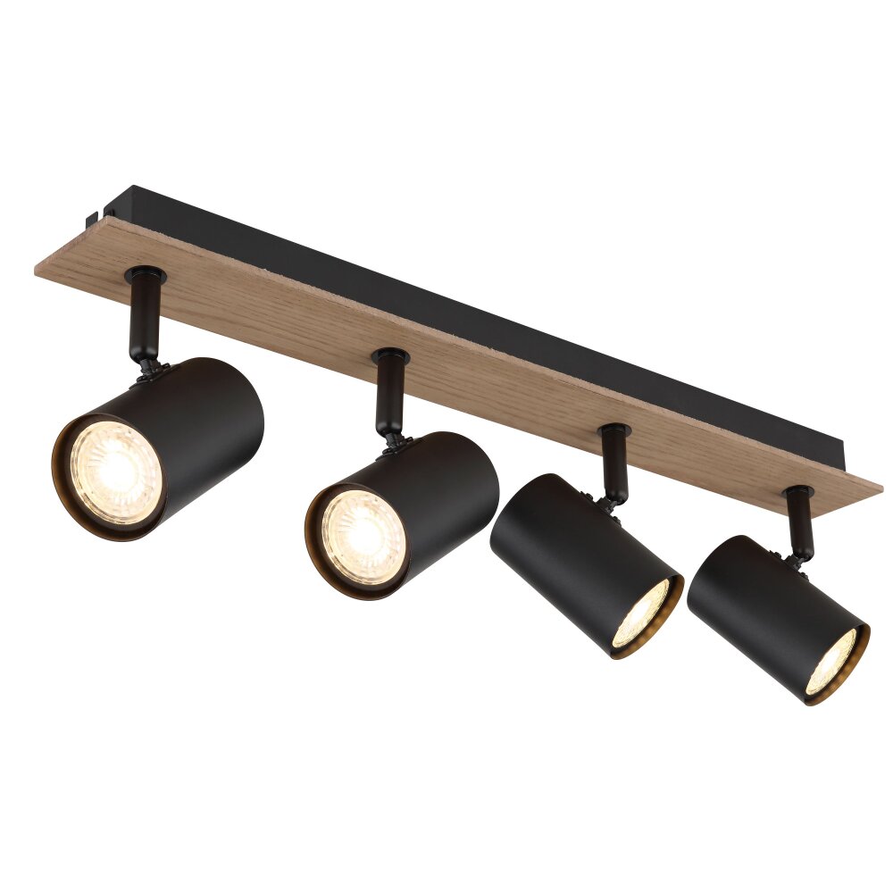 Illuminazione Globo Lighting Linca Plafoniera, Faretto da soffitto, Applique, Faretto da parete Écru, Nero, 4-Luci main product photo