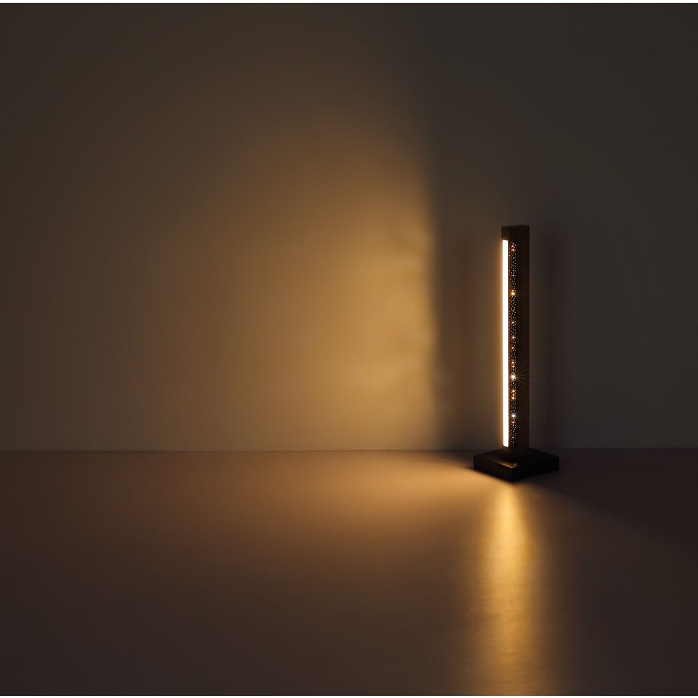 Illuminazione Globo Lighting Starla Lampada da terra LED Marrone scuro, Nero, 1-Luce