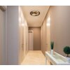 Illuminazione Globo Lighting Pikara Plafoniera LED Aspetto del legno, 1-Luce