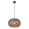 Illuminazione Globo Lighting Solera Lampadario a sospensione Argento, 1-Luce