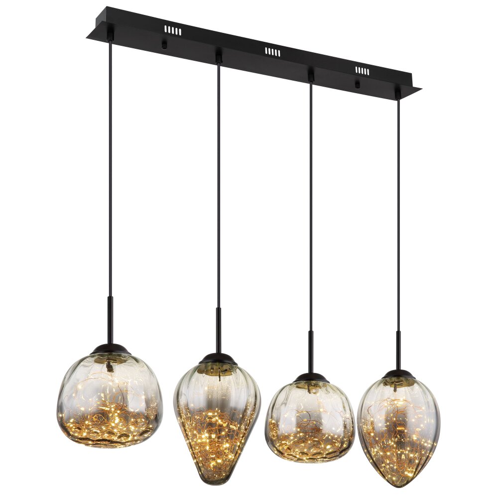 Illuminazione Globo Lighting Firefly Lampadario a sospensione LED Nero, 1-Luce main product photo