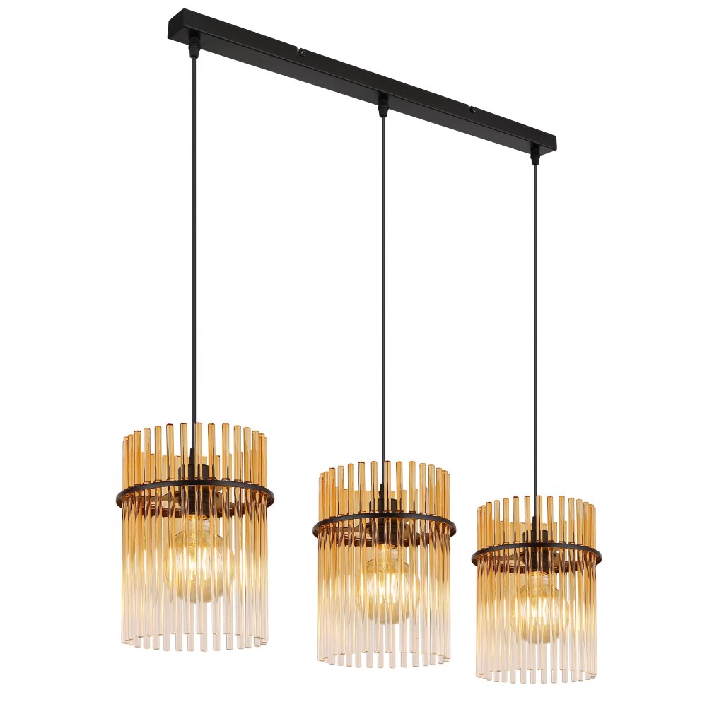 Illuminazione Globo Lighting Gorley Lampadario a sospensione Nero, 3-Luci main product photo