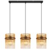 Illuminazione Globo Lighting Gorley Lampadario a sospensione Nero, 3-Luci