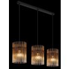 Illuminazione Globo Lighting Gorley Lampadario a sospensione Nero, 3-Luci