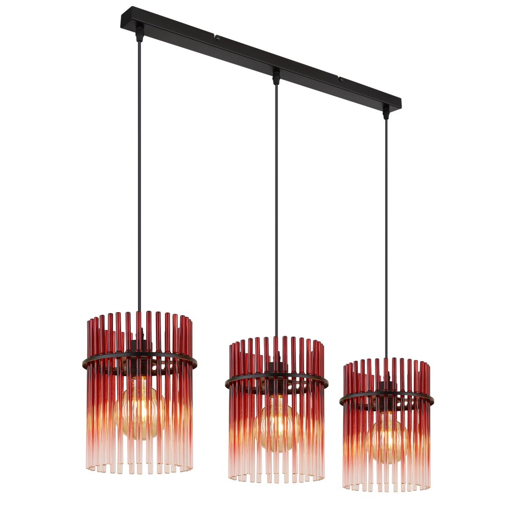 Illuminazione Globo Lighting Gorley Lampadario a sospensione Nero, 3-Luci main product photo