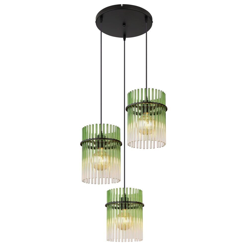 Illuminazione Globo Lighting Gorley Lampadario a sospensione Nero, 3-Luci main product photo