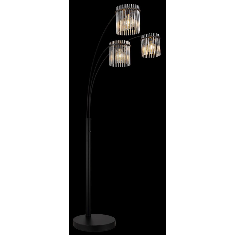 Illuminazione Globo Lighting Gorley Lampada da terra Nero, 3-Luci