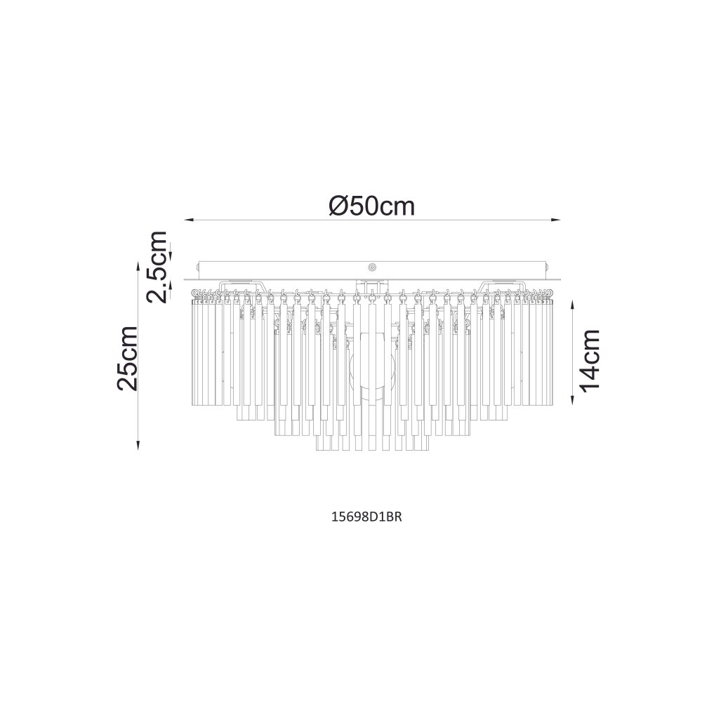 Illuminazione Globo Lighting Gorley Plafoniera Cromo, Nero, 5-Luci