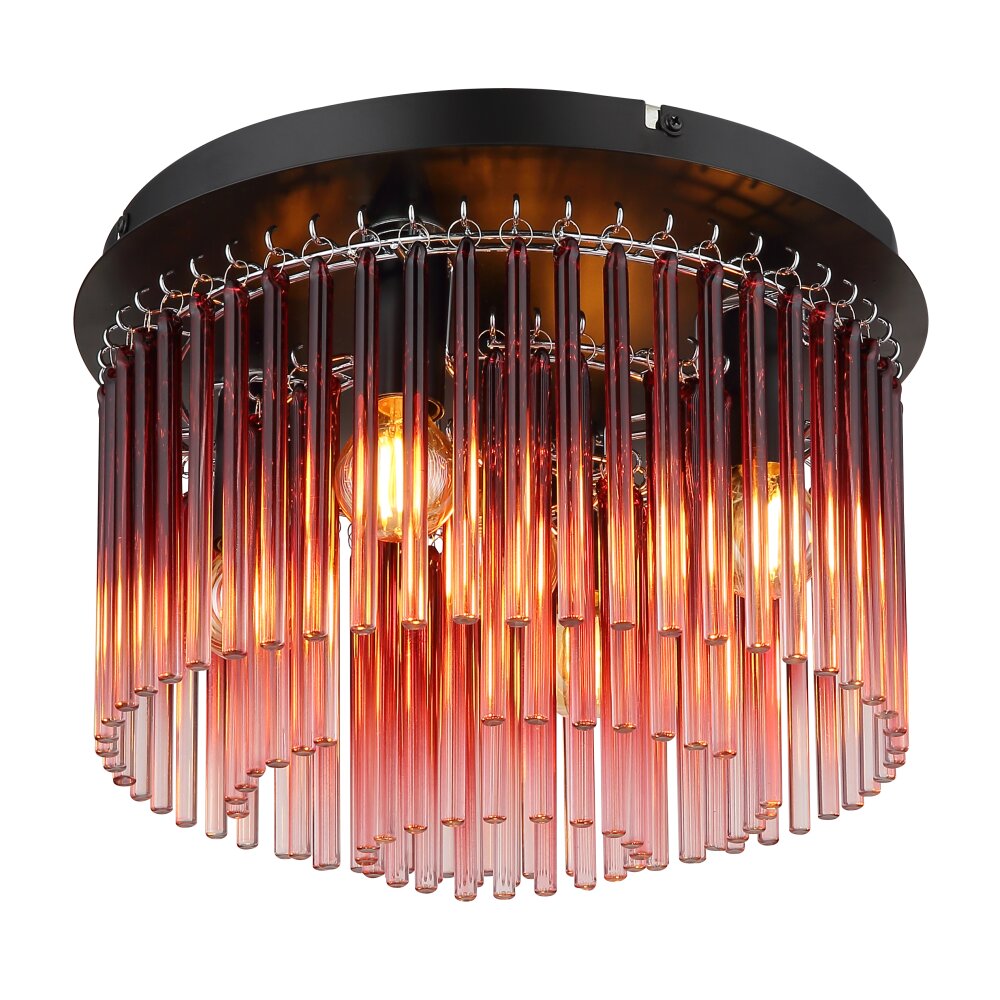 Illuminazione Globo Lighting Gorley Plafoniera Cromo, Nero, 5-Luci main product photo