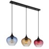Illuminazione Globo Lighting Sander Lampadario a sospensione Nero, 3-Luci