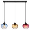 Illuminazione Globo Lighting Sander Lampadario a sospensione Nero, 3-Luci