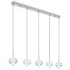 Illuminazione Globo Lighting Aida Lampadario a sospensione LED Cromo, 1-Luce