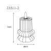 Illuminazione Globo Lighting Wynter Lampada da tavolo LED Grigio, 1-Luce