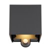 Illuminazione Globo Lighting Veronika Illuminazione esterna LED Antracite, Nero, 2-Luci, Sensori di movimento