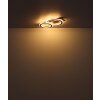 Illuminazione Globo Lighting Jayden Plafoniera LED Legno scuro, Écru, 1-Luce