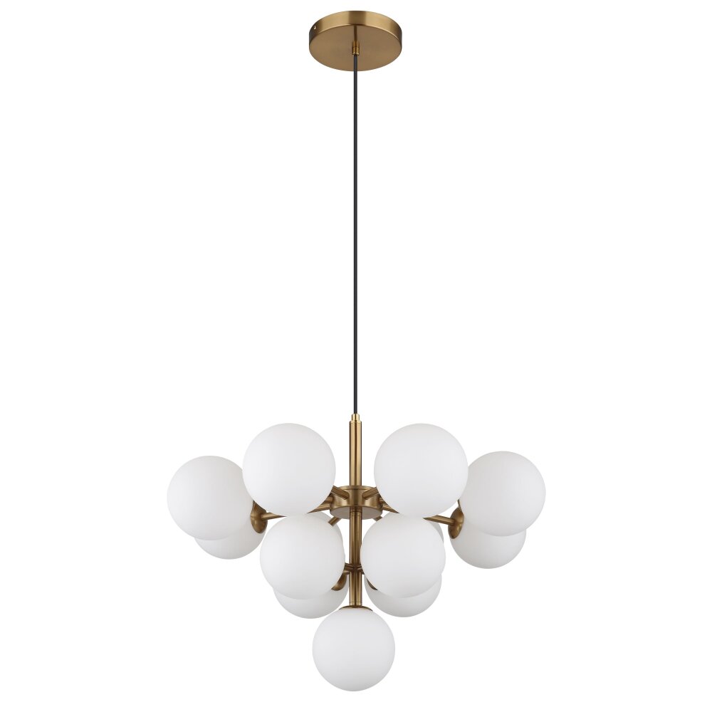 Illuminazione Globo Lighting Grappy Lampadario a sospensione Oro, 13-Luci