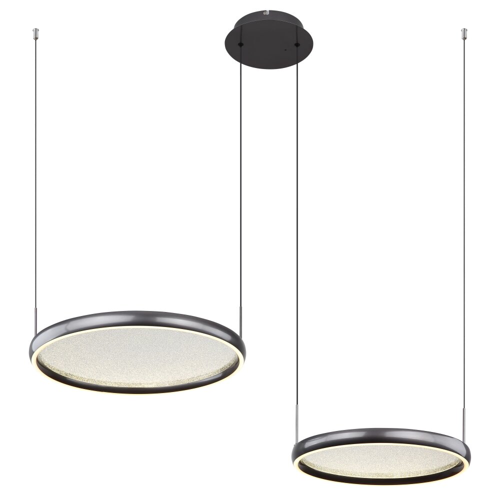 Illuminazione Globo Lighting Briggs Lampadario a sospensione LED Nero, 1-Luce, Telecomando main product photo