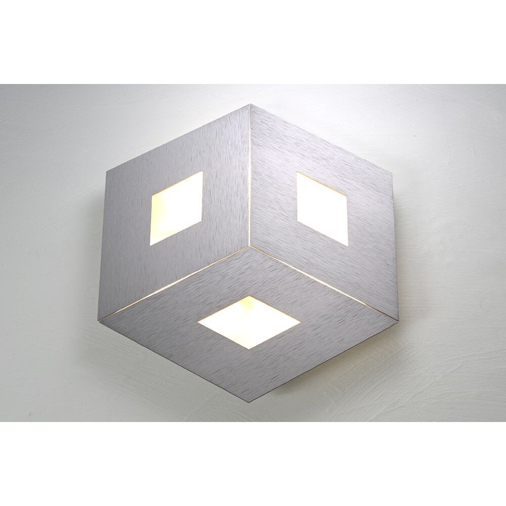 Bopp-Leuchten BOX COMFORT Plafoniera LED Argento, 3-Luci main product photo