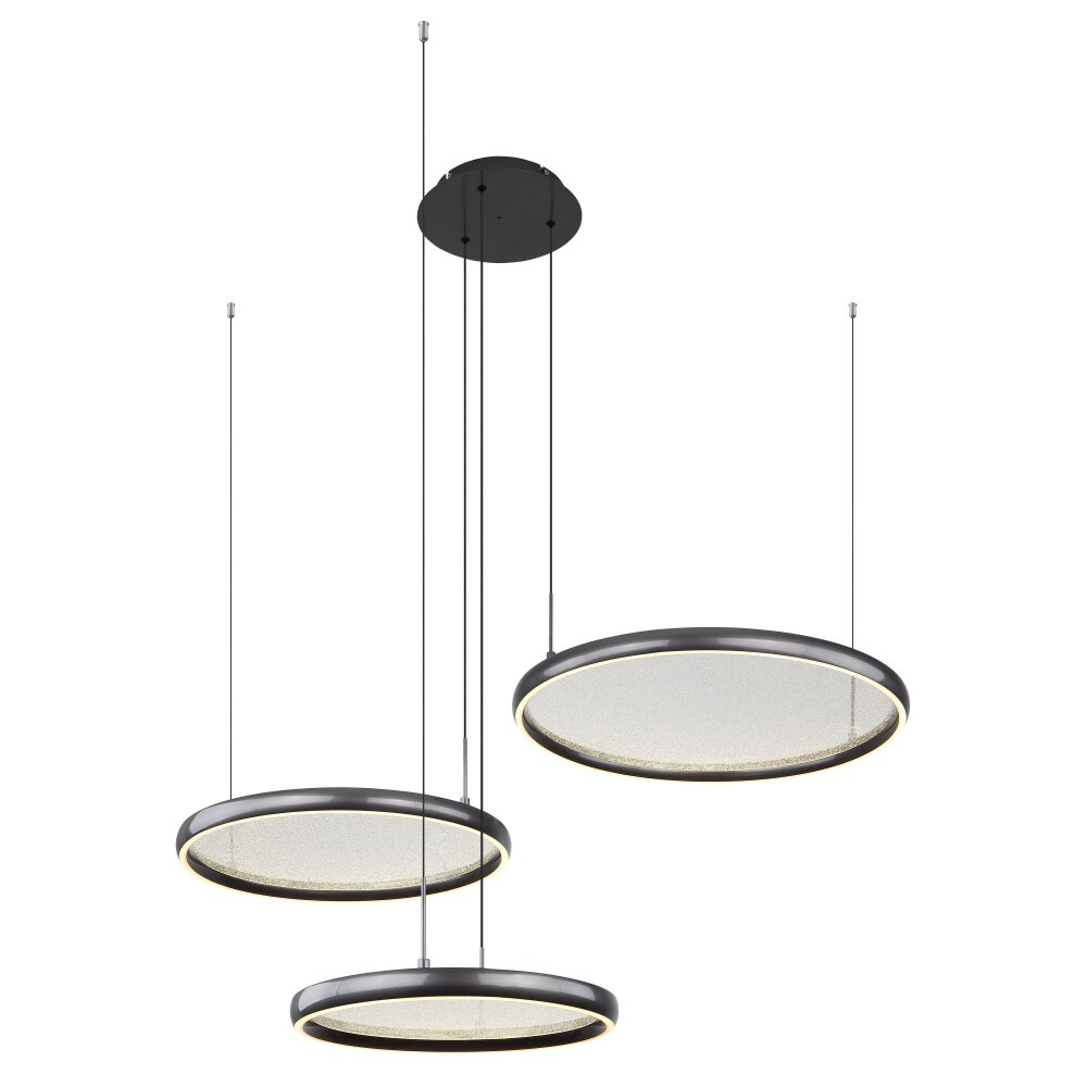 Illuminazione Globo Lighting Briggs Lampadario a sospensione LED Nero, 1-Luce, Telecomando main product photo