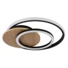 Illuminazione Globo Lighting Julio Plafoniera LED Legno scuro, Écru, 1-Luce