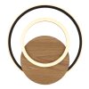 Illuminazione Globo Lighting Julio Plafoniera LED Legno scuro, Écru, 1-Luce