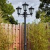 Loria Illuminazione esterna, Lampione multibraccia, Illuminazione viale Nero, 3-Luci