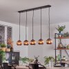 Koyoto Lampada a sfera, Lampada a sospensione Nero, 5-Luci