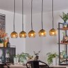 Koyoto Lampada a sfera, Lampada a sospensione Nero, 5-Luci