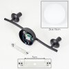 Gastor Plafoniera, Lampada a sfera Bianco, 2-Luci