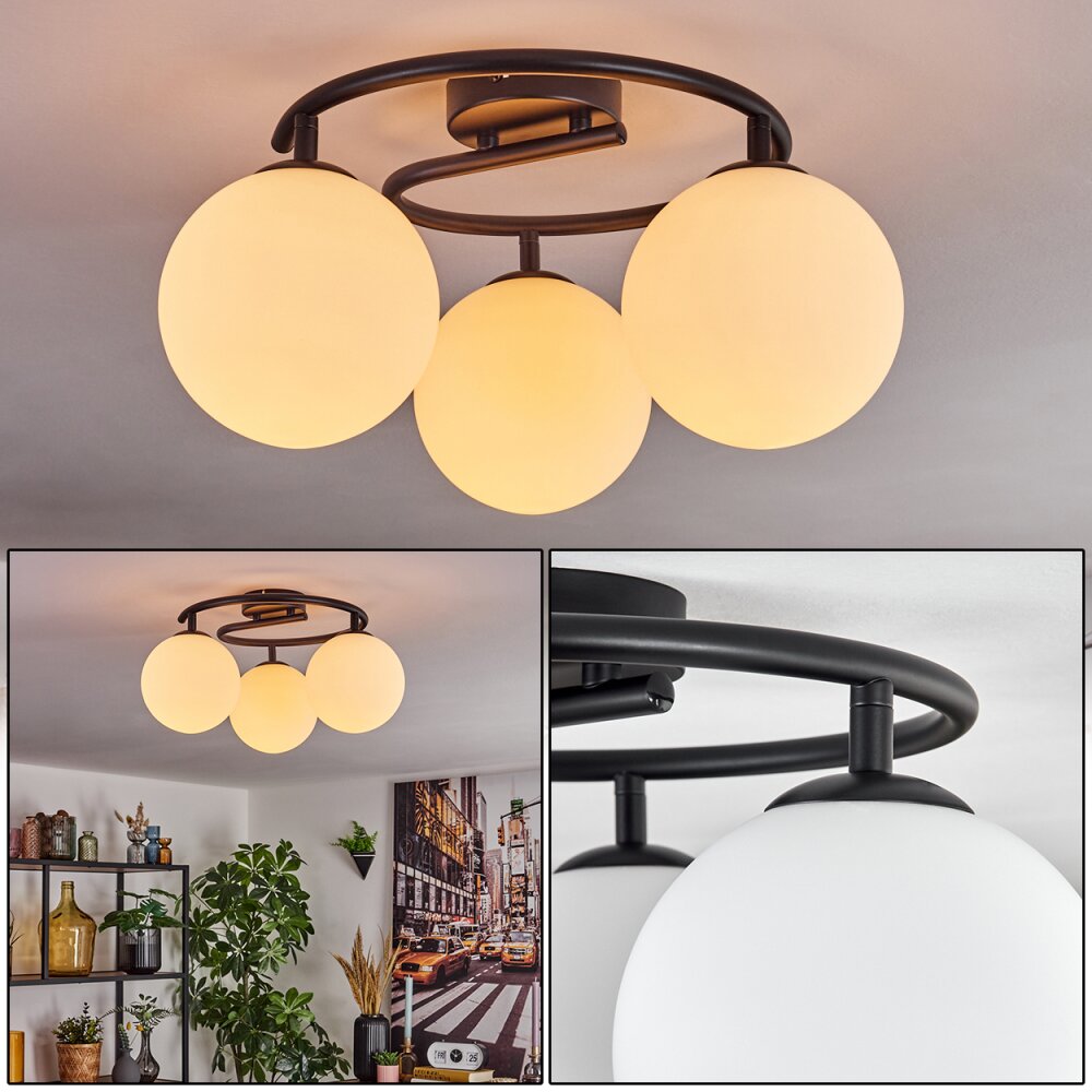 Gastor Plafoniera, Lampada a sfera Bianco, 3-Luci main product photo