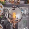 Koyoto Lampadario a sospensione, Lampada a sfera Cromo, Grigio fumo, 4-Luci