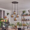 Koyoto Lampadario a sospensione, Lampada a sfera Cromo, Grigio fumo, 4-Luci