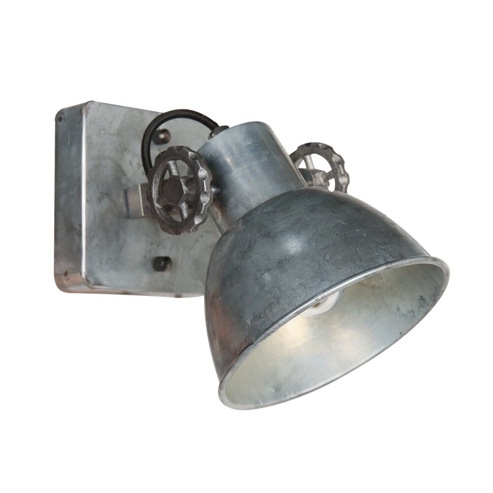 Illuminazione Steinhauer Gearmetal Applique, Faretto da parete Argento Brunito, 1-Luce main product photo