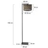 Illuminazione Steinhauer Stang Lampada da terra Nero, 1-Luce