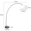 Illuminazione Steinhauer Solva Lampada da terra Bianco, 1-Luce