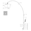 Illuminazione Steinhauer Solva Lampada da terra Bianco, 1-Luce