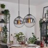 Gastor Lampadario a sospensione, Lampada a sfera Nero, 2-Luci